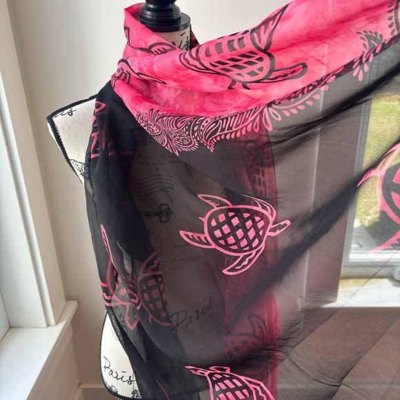 Beach Sarong Coverup Shawl Scarf with Coconut Shell Sarong Clip - Picture 10 of 16